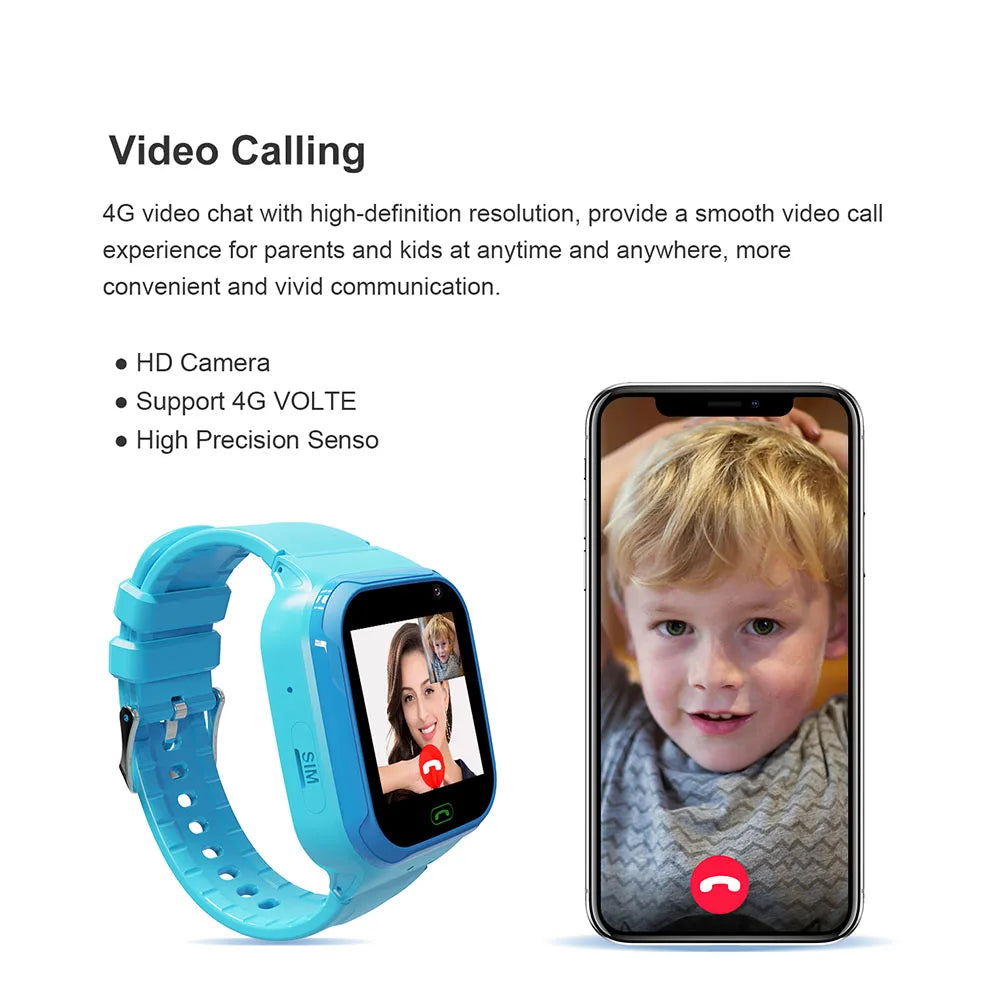 LT36 Kids Smartwatch Sim Card SOS Call LBS+WIFI Positioning Smartwatch Children Video Calling Class Mode Watch for Students